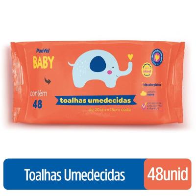Lenços Umedecidos Panvel Baby 48 Unidades