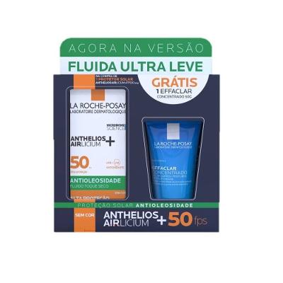 Kit La Roche-posay Protetor Solar Facial Anthelios Airlicium+ Fps50 40g Ganhe Gel Concentrado 50g