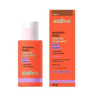 Protetor Solar Facial Sallve Cor 70 Fps60 40g