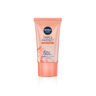 Protetor Solar Facial Nivea Sun Tripla Proteção Loção Antiacne Fps 50 40ml