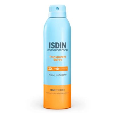 Protetor Solar Corporal Aerosol Isdin Fotoprotector Transparent Spray Fps30 250ml