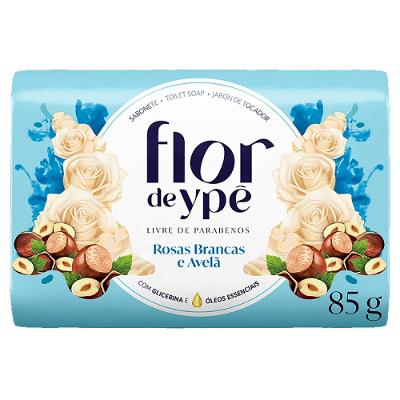 Sabonete Em Barra Ypê Flor De Rosas Brancas E Avelã 85g