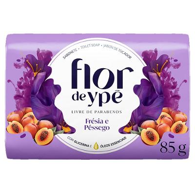 Sabonete Em Barra Ypê Flor De Frésia E Pêssego 85g