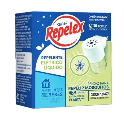 Kit Repelex Repelente Elétrico 30 Noites + Refil 40ml