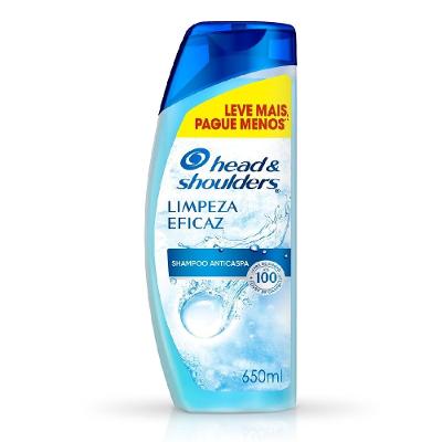 Shampoo Anticaspa Head & Shoulders Limpeza Eficaz 650ml