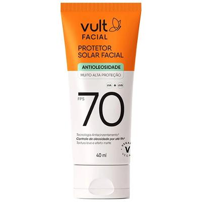 Protetor Solar Facial Vult Antioleosidade Fps70 40ml