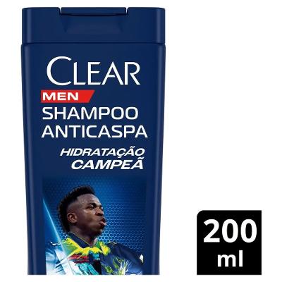 Shampoo Anticaspa Clear Men Hidratação Campeã 200ml