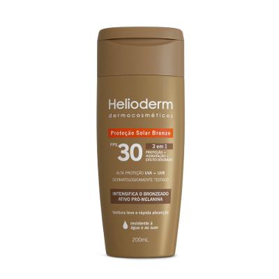 Protetor Solar Corporal Helioderm Efeito Dourado Fps30 200ml
