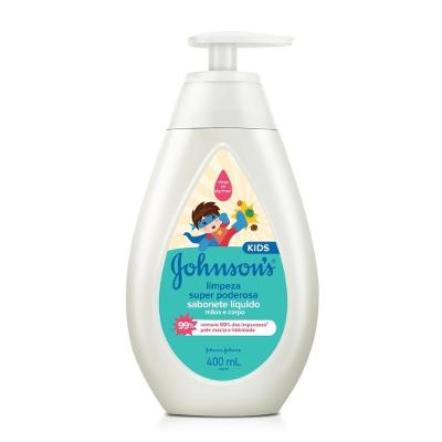 Sabonete Líquido Johnsons Kids Limpeza Super Poderosa 400ml