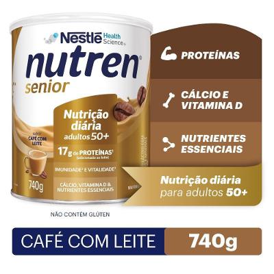 Complemento Alimentar Nutren Senior Café Com Leite 740g