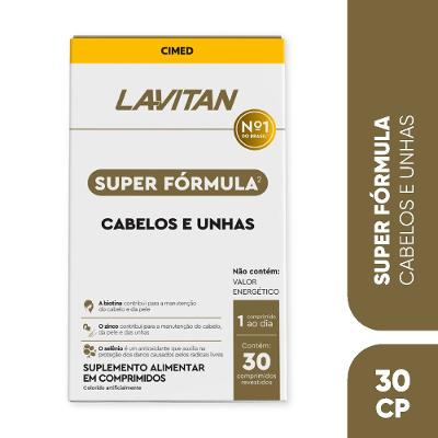 Lavitan Super Fórmula Cabelos E Unhas Super Formula Com 30 Comprimidos