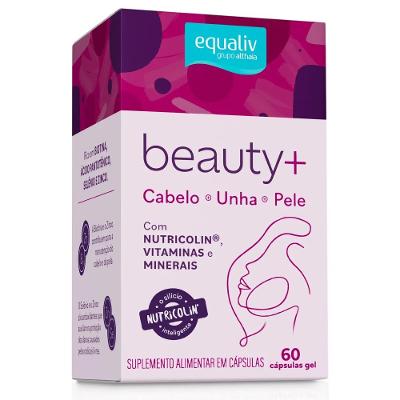 Equaliv Beauty+ Cabelo, Unha E Pele 60 Cápsulas Gel