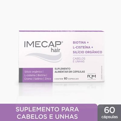 Imecap Hair Silício Orgânico Nutracêutico Para Cabelos E Unhas 60 Cápsulas
