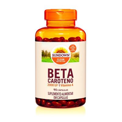 Suplemento Alimentar Sundown Betacaroteno 2.000 Ui 90 Cápsulas