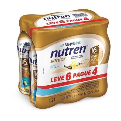Complemento Alimentar Nutren Senior Pack Baunilha 200ml  Leve 6 Pague 4