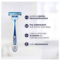 Aparelho Barbear Descartável Gillette Prestobarba 3 Derma Protecão Com Duas Unidades - 2