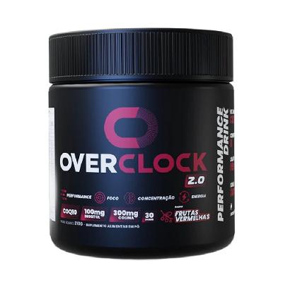 Suplemento Alimentar Overclock 2.0 Frutas Vermelhas 30 Doses 210g