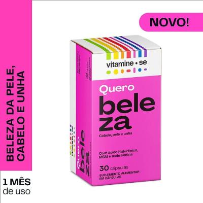 Quero Beleza Vitamine-se Pote 30 Capsulas