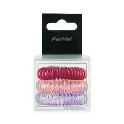 Elástico Para Cabelos Mola Panvel Acessórios Coleção Boho Com 3 Unidades