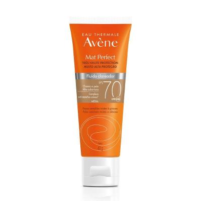 Protetor Solar Avene Mat Perfect Fluido Clareador Cor Média Fps 70 40g