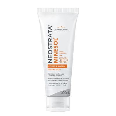 Protetor Solar Corpo E Rosto Antioxidante Neostrata Minesol Fps 30 200ml