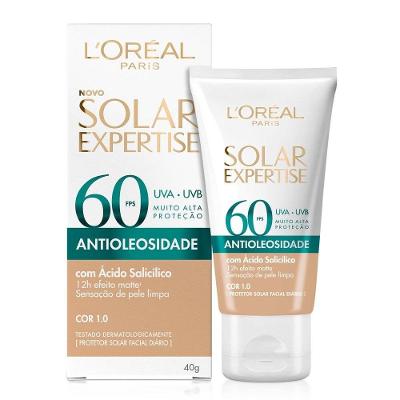 Protetor Solar L’oreal Paris Expertise Antioleosidade Fps60 Cor 1.0 40g
