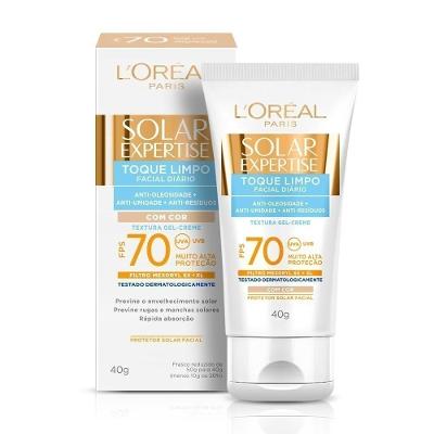 Protetor Solar Facial L’oréal Paris Solar Expertise Toque Limpo Com Cor Fps70 40g