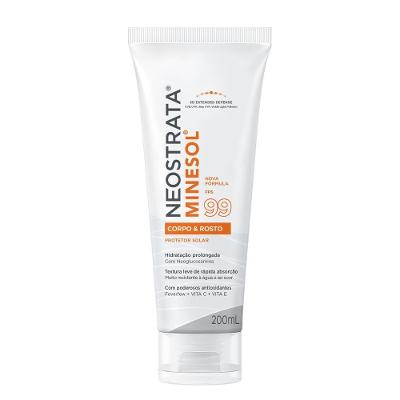 Protetor Solar Fluido Hidratante Neostrata Minesol Corpo Rosto Antioxidante Fps99 200ml