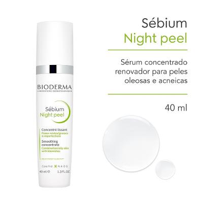 Sérum Bioderma Sébium Night Peel Concentrado Renovador Para Peles Oleosas E Acneicas 40ml