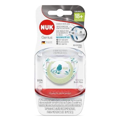 Chupeta Nuk Genius Rosa 18 Meses + Com 1 Unidade