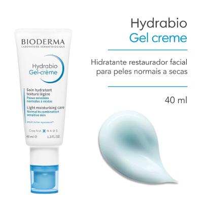 Hidratante Facial Restaurador Para Peles Normais A Secas - Bioderma Hydrabio Gel Creme 40ml