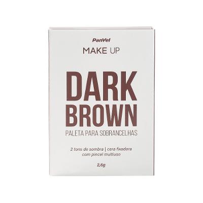 Paleta Para Sobrancelhas Dark Brown Panvel Makeup 2,6g