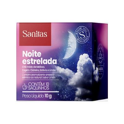 Chá Sanitas Noite Estrelada 10g 10 Saquinhos