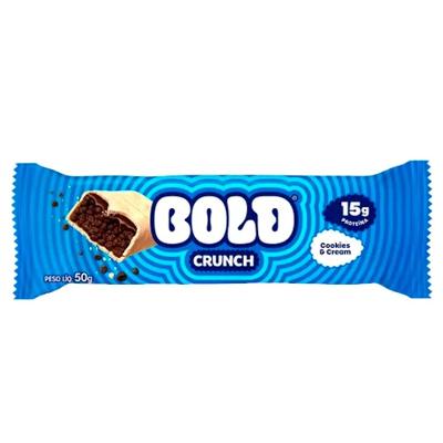 Barra De Proteína Bold Crunch Cookies & Cream 50g
