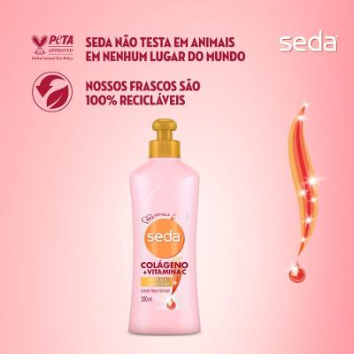Creme Para Pentear Seda Colágeno - Vitamina C 300ml