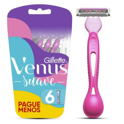 Aparelho Depilatório Gillette Venus Suave Leve 6 Unidades Pague 5