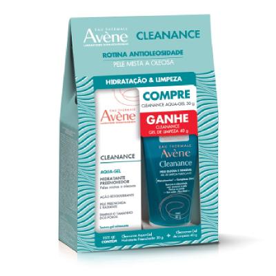 Kit Avène Cleanance Hidratante Aqua-gel 30g + Gel De Limpeza 40g