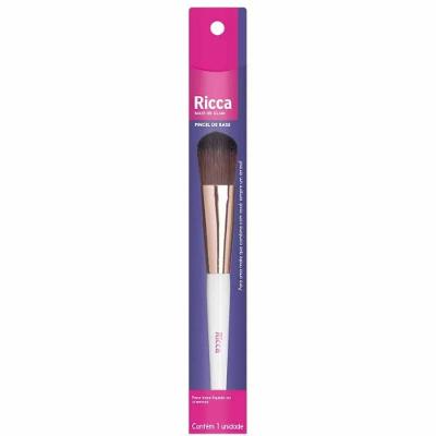 Pincel Ricca Rose Gold Para Base