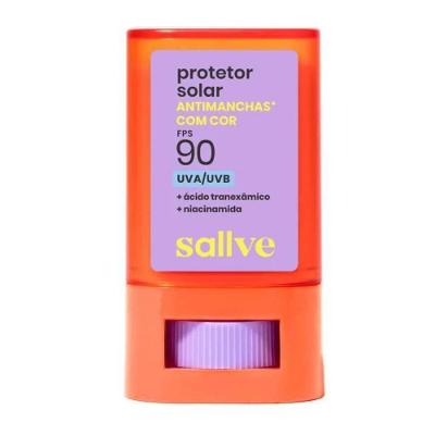 Protetor Solar Facial Stick Sallve Cor 5 Fps 90 15g