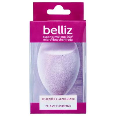 Esponja Belliz Make Up 360 Microfribra Chanfrada