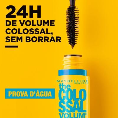Máscara De Cílios Maybelline The Colossal Volum’ Express À Prova D’água Preto 9,2ml