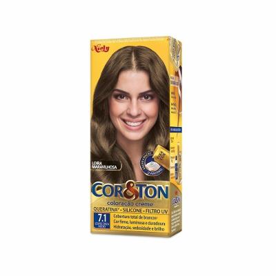 Tintura Niely Cor E Ton Louro Cinza Médio 7.1