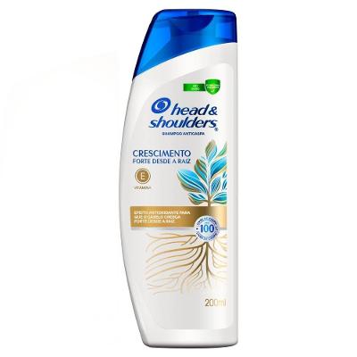 Shampoo Anticaspa Head & Shoulders Crescimento Desde A Raiz Vitamina E 200ml