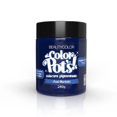 Máscara Pigmentante Beautycolor Color Pots Azul Marinho 240g