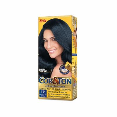 Tintura Niely Cor E Ton Preto Azul Especial 1.7