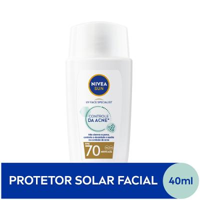 Protetor Solar Facial Nivea Sun Controle Da Acne Fps70 40ml