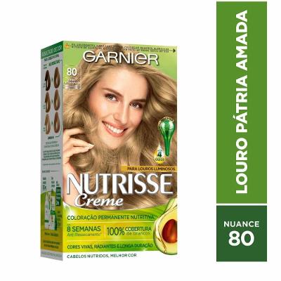 Tintura Garnier Nutrisse 80 Louro Claro Pátria Amada