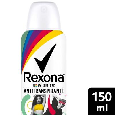 Desodorante Aerossol Antitranspirante Rexona Now United 150ml