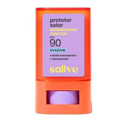 Protetor Solar Facial Stick Sallve Cor 2 Fps 90 15g