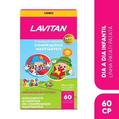 Multivitamínico Infantil Lavitan Com 60 Comprimidos Mastigáveis Sabor Tutti Frutti